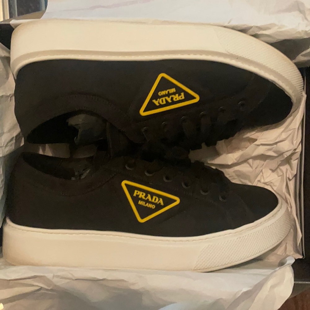 Prada nylon gabardine sneakers